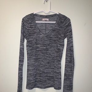 Abercrombie and Fitch long sleeve grey shirt